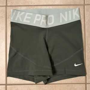 Nike Pro Dri-FIT Olive Shorts